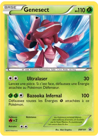 Genesect BW101 — Noir & Blanc Promos