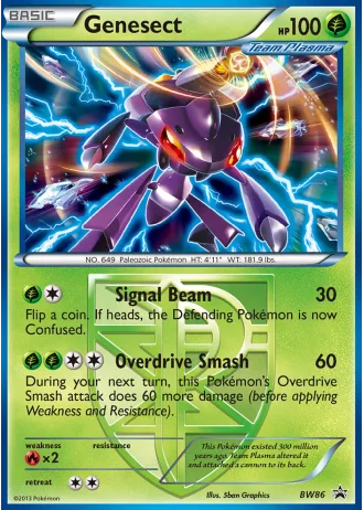 Genesect BW86 — Black & White Promos