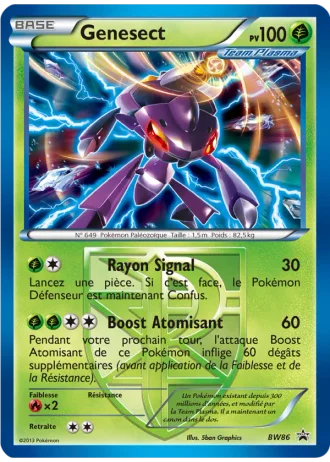 Genesect BW86 — Noir & Blanc Promos