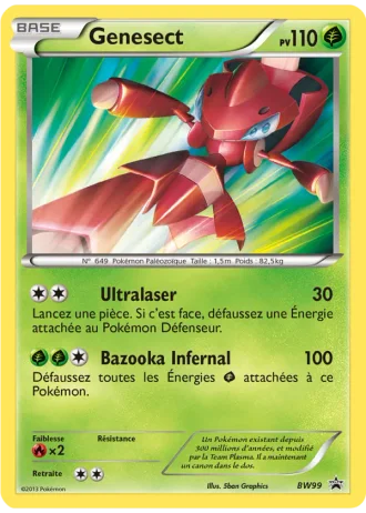 Genesect BW99 — Noir & Blanc Promos