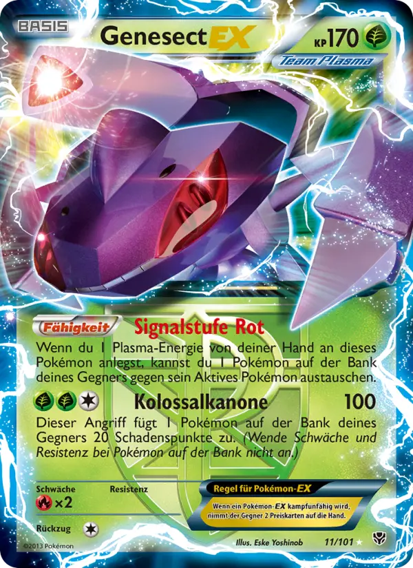 Genesect EX #11 — Plasma-Blaster