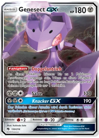 Genesect GX #130/214 — Echo des Donners
