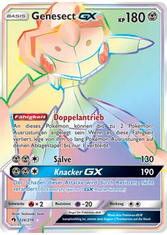 Genesect GX #224/214 — Echo des Donners