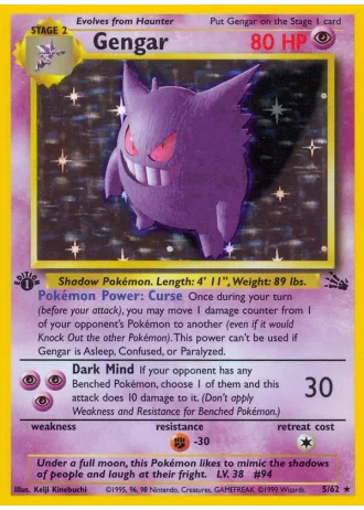 Gengar #5/62 — Fossil