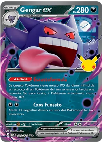 Gengar-ex #090/128 — 30° Anniversario