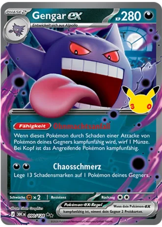 Gengar-ex #090/128 — 30 Jahre
