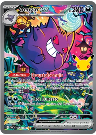 Gengar-ex #154/128 — 30° Anniversario