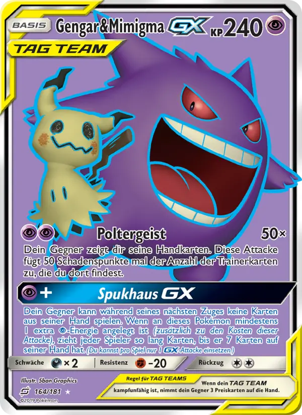 Gengar & Mimigma GX #164 — Teams sind Trumpf