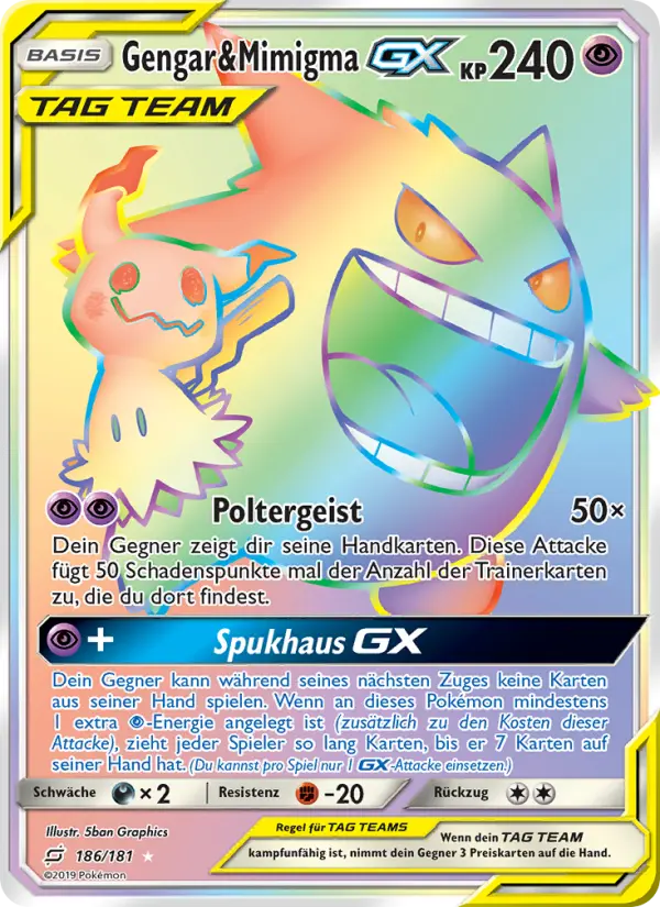 Gengar & Mimigma GX #186 — Teams sind Trumpf