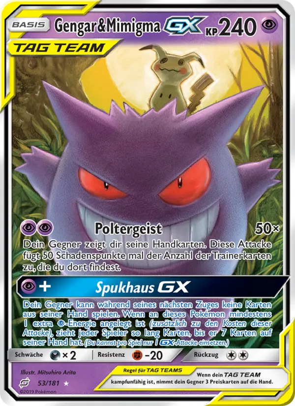Gengar & Mimigma GX #53 — Teams sind Trumpf