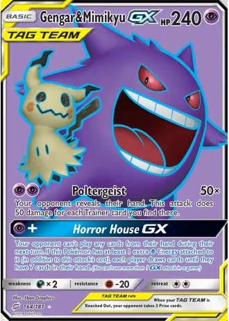 Gengar & Mimikyu GX #164 — Team Up