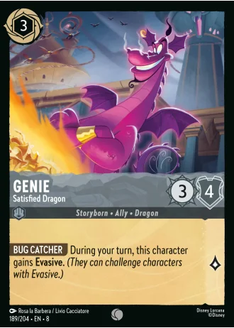 Genie - Satisfied Dragon #189/204 — Reign of Jafar