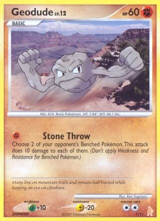 Geodude #1 — DP trainer Kit (Lucario)