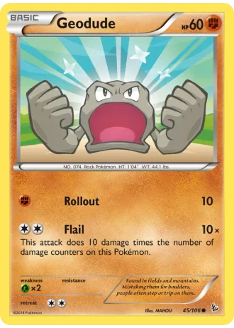 Geodude #45/106 — Flashfire