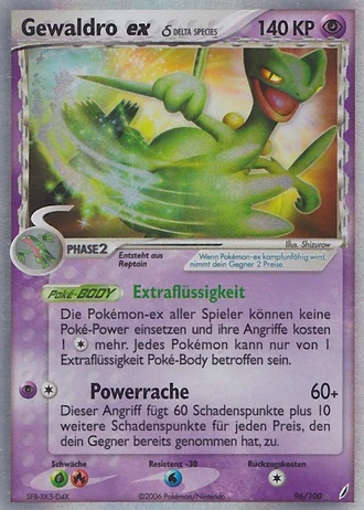 Gewaldro ex #96/100 — EX Crystal Guardians