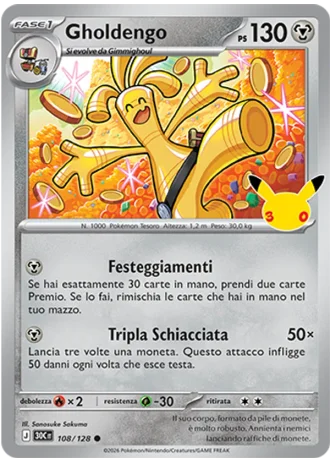 Gholdengo #108/128 — 30° Anniversario