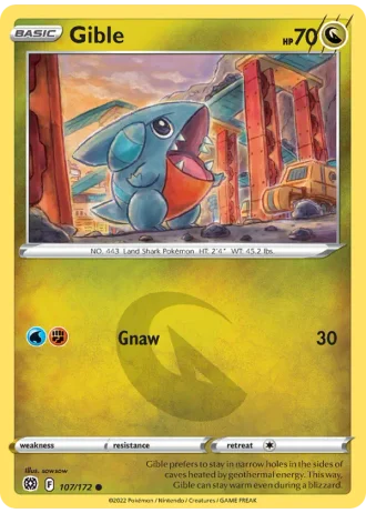 Gible #107/172 — Brilliant Stars
