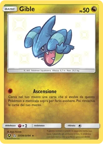 Gible SV38/94 — Tesoro Cromatico (Destino Sfuggente)