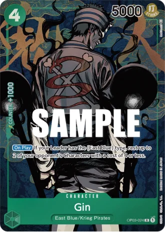 Gin (OP03-024) (Alternative Art) — Pillars of Strength (OP03)