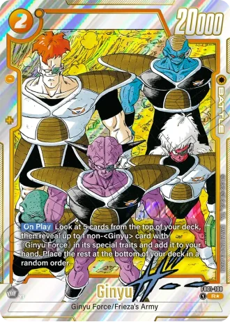 Ginyu (Alternative Art) SB02-108 — Manga Booster 02 (SB02)