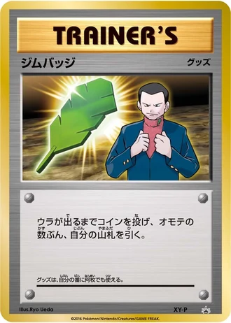 Giovanni Gym Badge (Gym Badge Get Battle, University Festival, 20th Anniversary Festa 2016) — Unnumbered Promos