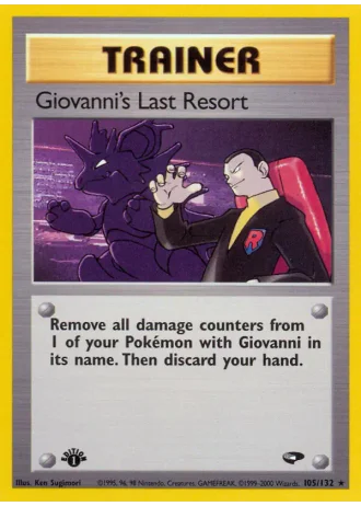 Giovanni's Last Resort #105/132 — Gym Challenge