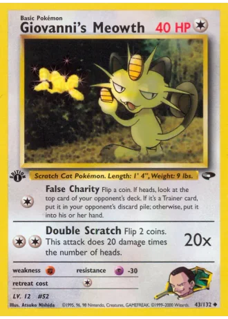 Giovanni's Meowth #43 — Gym Challenge