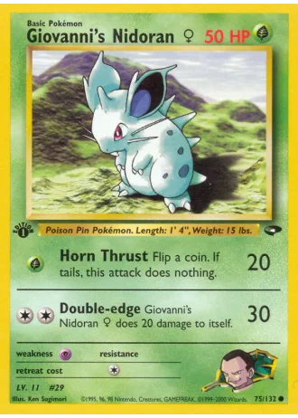 Giovanni's Nidoran♀ #75 — Gym Challenge