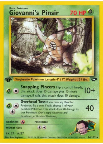 Giovanni's Pinsir (1st Edition) #24/132 — Gym Challenge (1st Edition)
