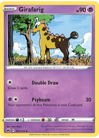 Girafarig #061/159 — Crown Zenith