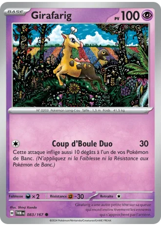 Girafarig #083 — Mascarade Crépusculaire