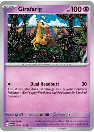 Girafarig #083/167 — Twilight Masquerade