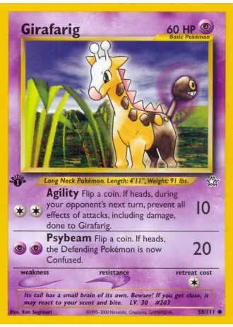 Girafarig (1. Edition) #58/111 — Neo Genesis (1. Edition)