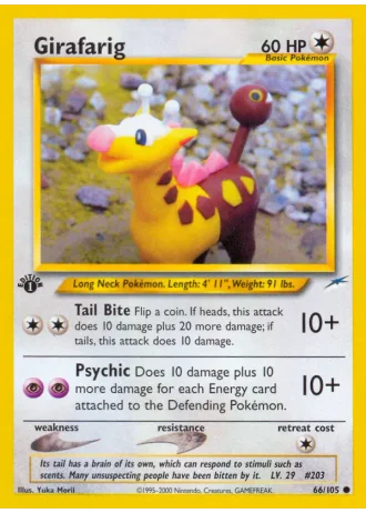 Girafarig (1. Edition) #66/105 — Neo Destiny (1. Edition)