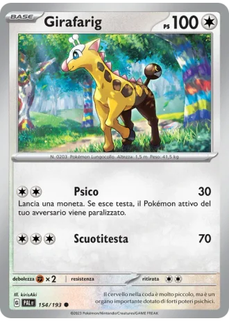Girafarig #154 — Evoluzioni a Paldea