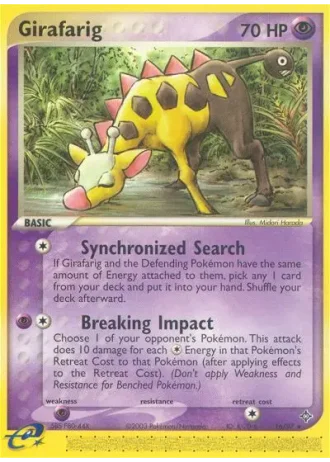Girafarig #16/97 — Dragon