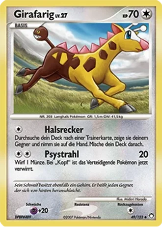 Girafarig #49/123 — Geheimnisvolle Schätze