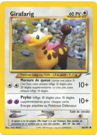 Girafarig #66/105 — Neo Destiny