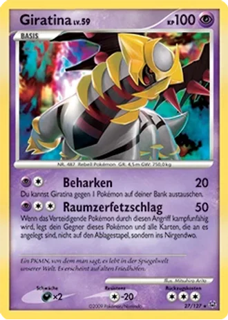Giratina #27/127 — Platin