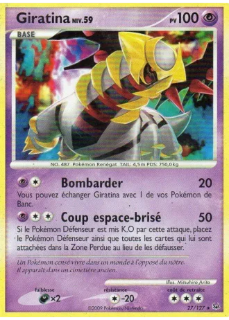 Giratina #27/127 — Platine