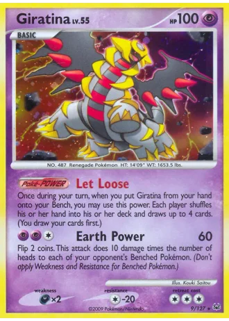 Giratina #9/127 — Platino
