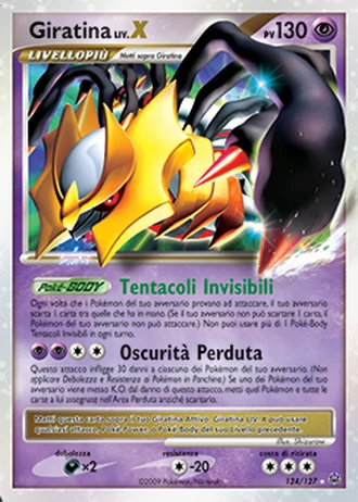 Giratina LIV.X #124/127 — Platino
