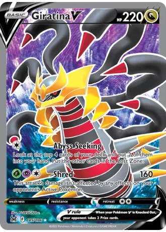 Giratina V #185/196 — Lost Origin