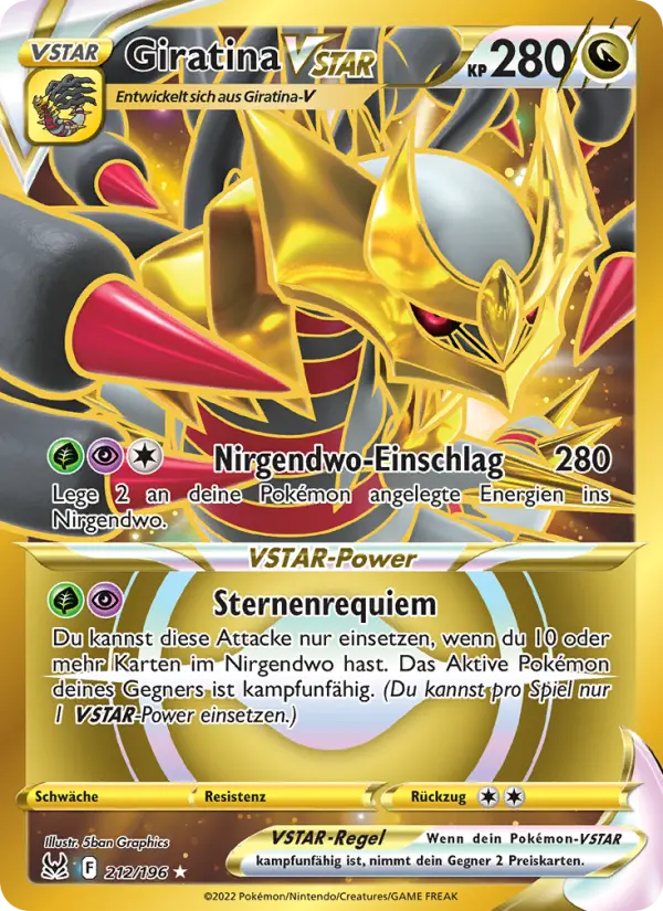 Giratina VSTAR #212 — Verlorener Ursprung