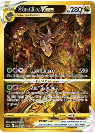 Giratina VSTAR GG69/70 — Galarian Gallery (Crown Zenith)