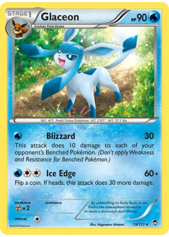 Glaceon #19/111 — Furious Fists