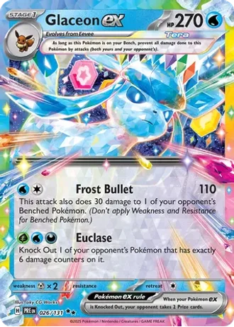 Glaceon ex #026/131 — Holiday Calendar 2025