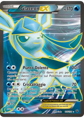 Glaceon EX #116/124 — Destini Incrociati