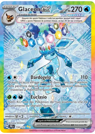 Glaceon ex #150 — Evoluzioni Prismatiche