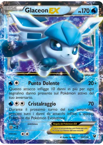 Glaceon EX #20/124 — Destini Incrociati